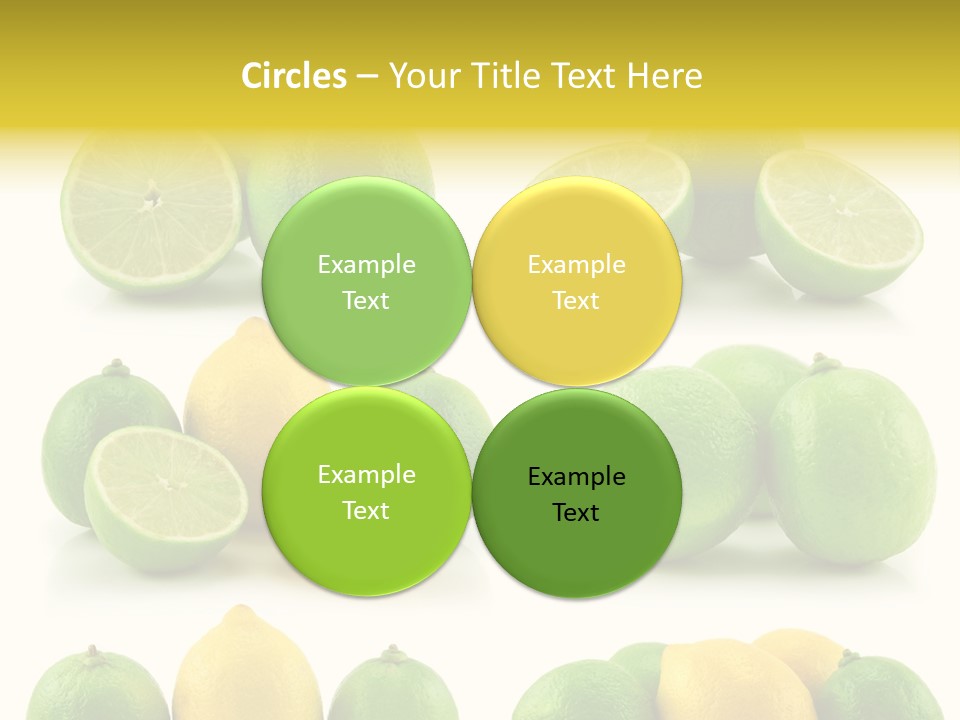Color Lemon Food PowerPoint Template