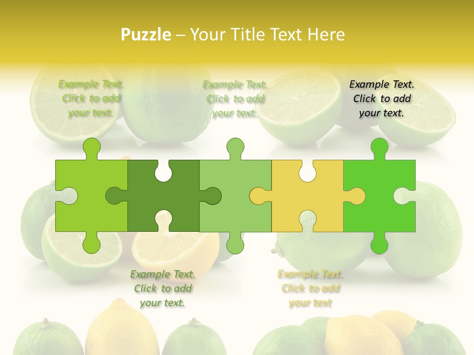 Color Lemon Food PowerPoint Template