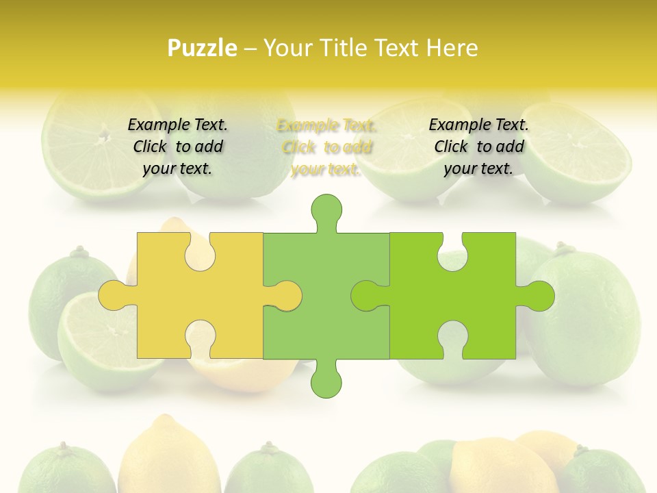 Color Lemon Food PowerPoint Template