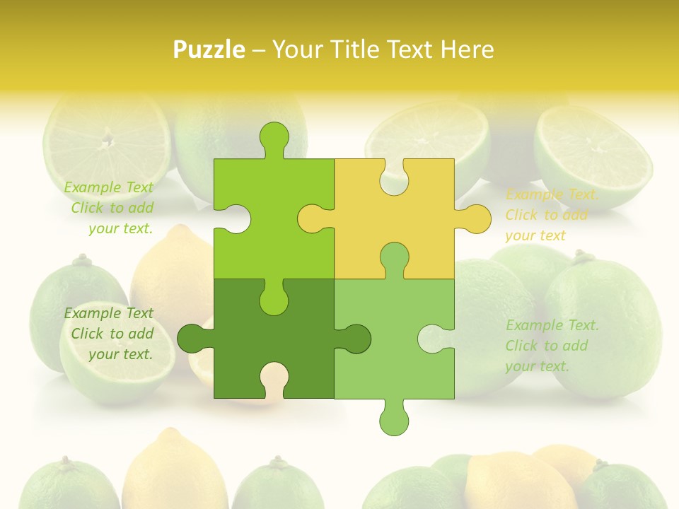 Color Lemon Food PowerPoint Template