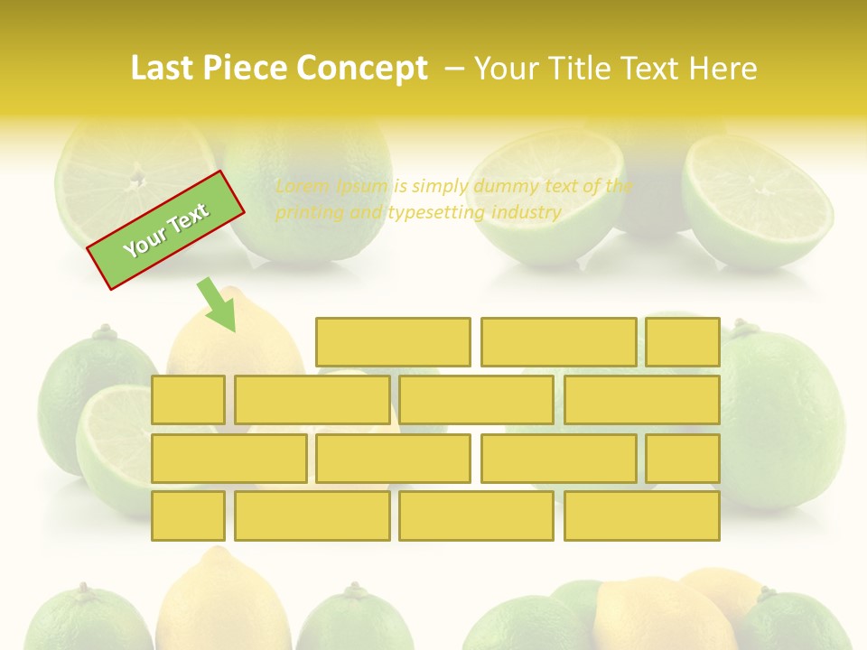 Color Lemon Food PowerPoint Template