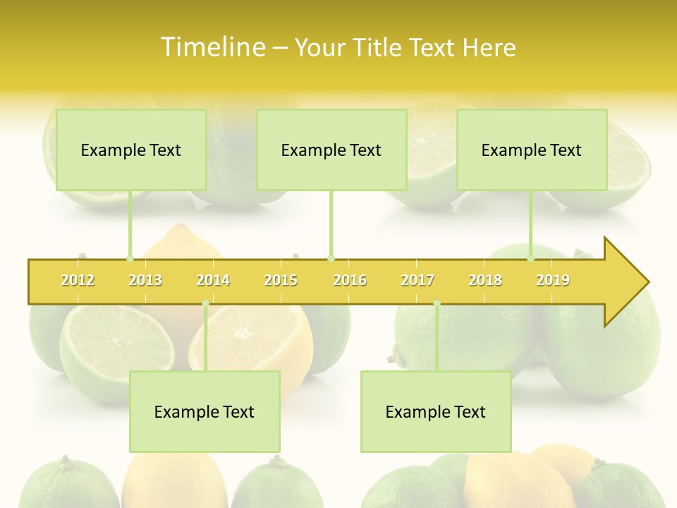 Color Lemon Food PowerPoint Template