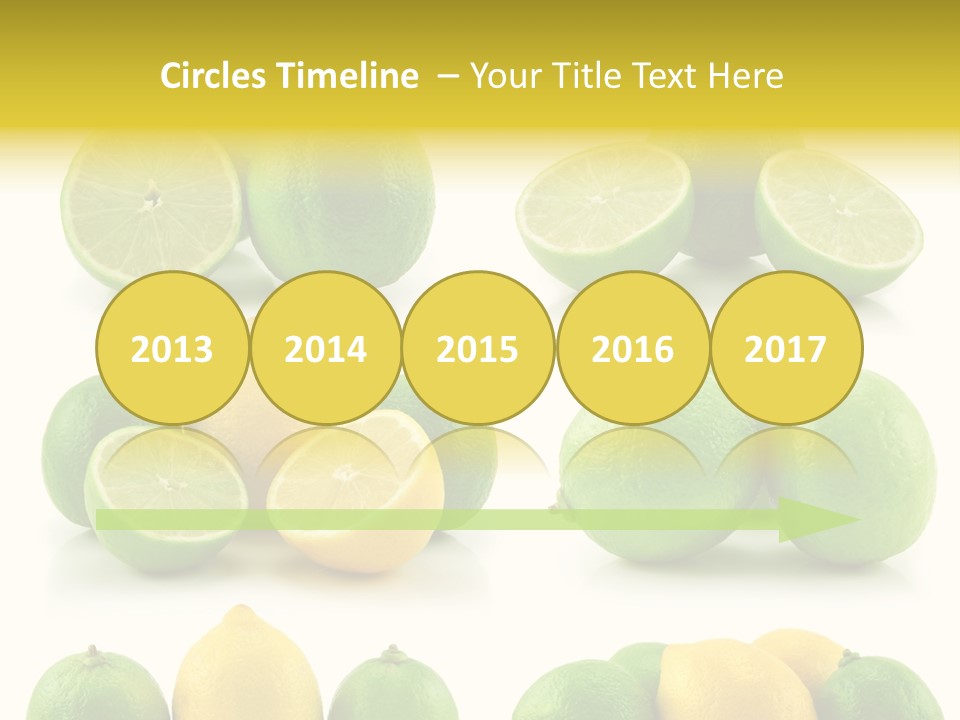 Color Lemon Food PowerPoint Template