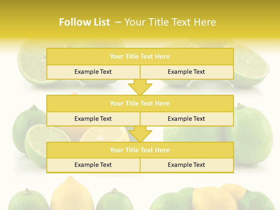 Color Lemon Food PowerPoint Template