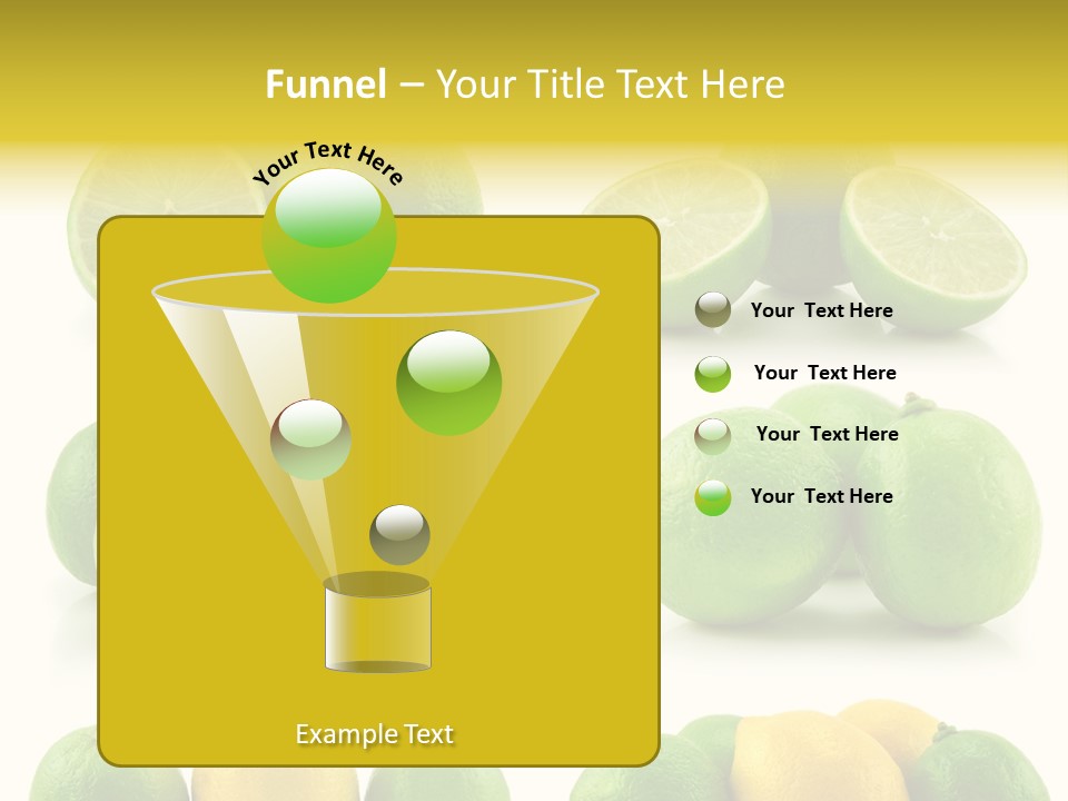 Color Lemon Food PowerPoint Template