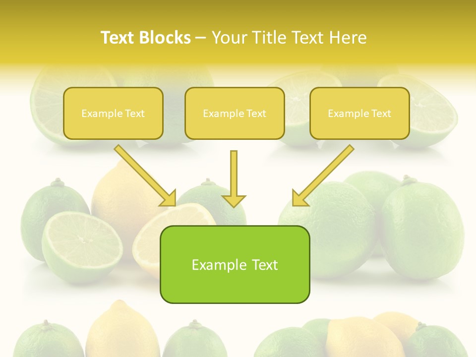 Color Lemon Food PowerPoint Template