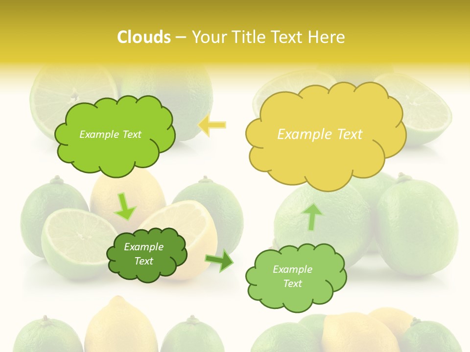 Color Lemon Food PowerPoint Template