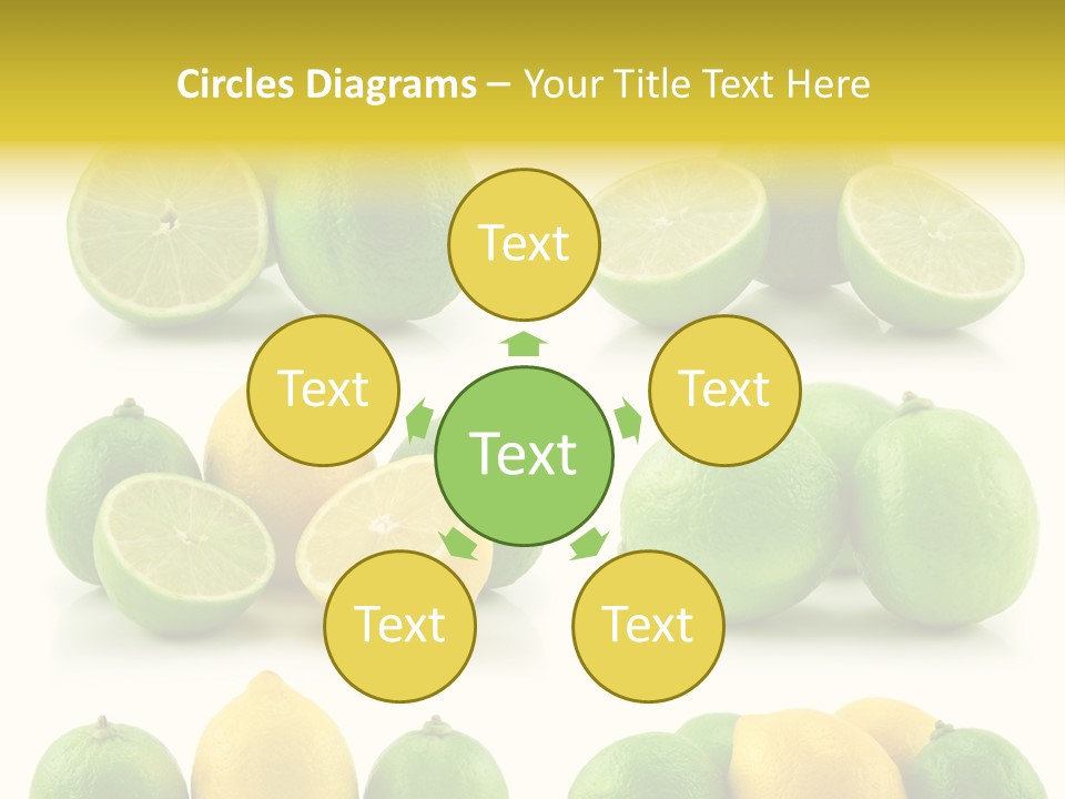 Color Lemon Food PowerPoint Template