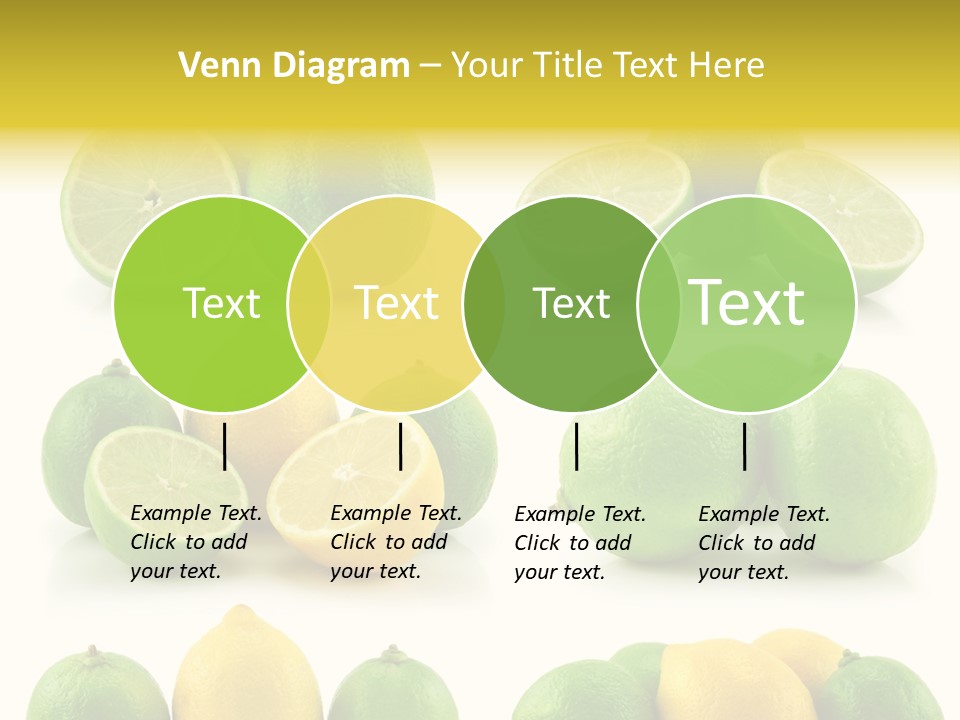 Color Lemon Food PowerPoint Template