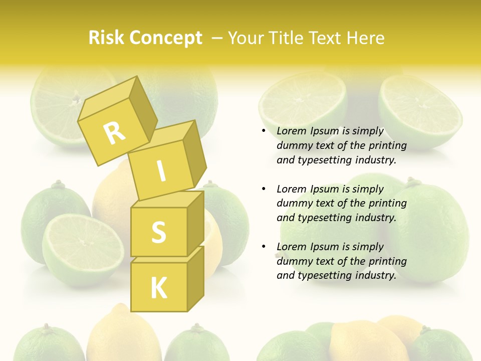 Color Lemon Food PowerPoint Template