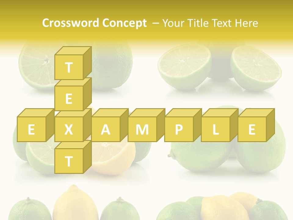 Color Lemon Food PowerPoint Template