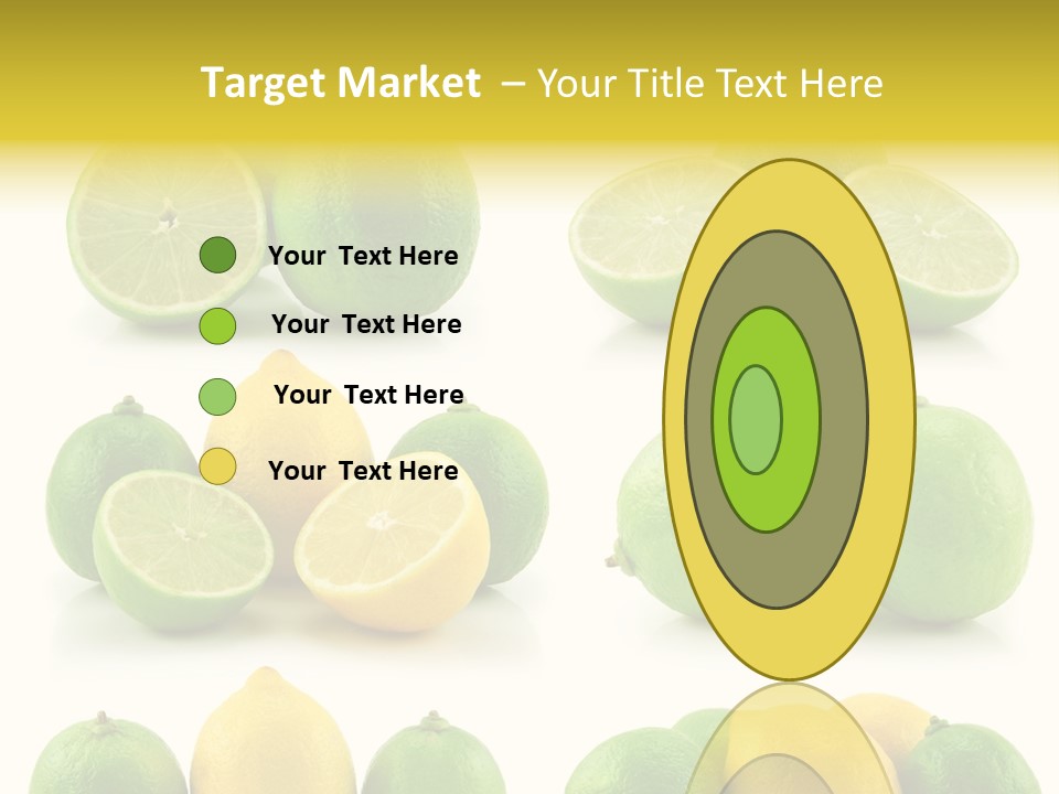 Color Lemon Food PowerPoint Template