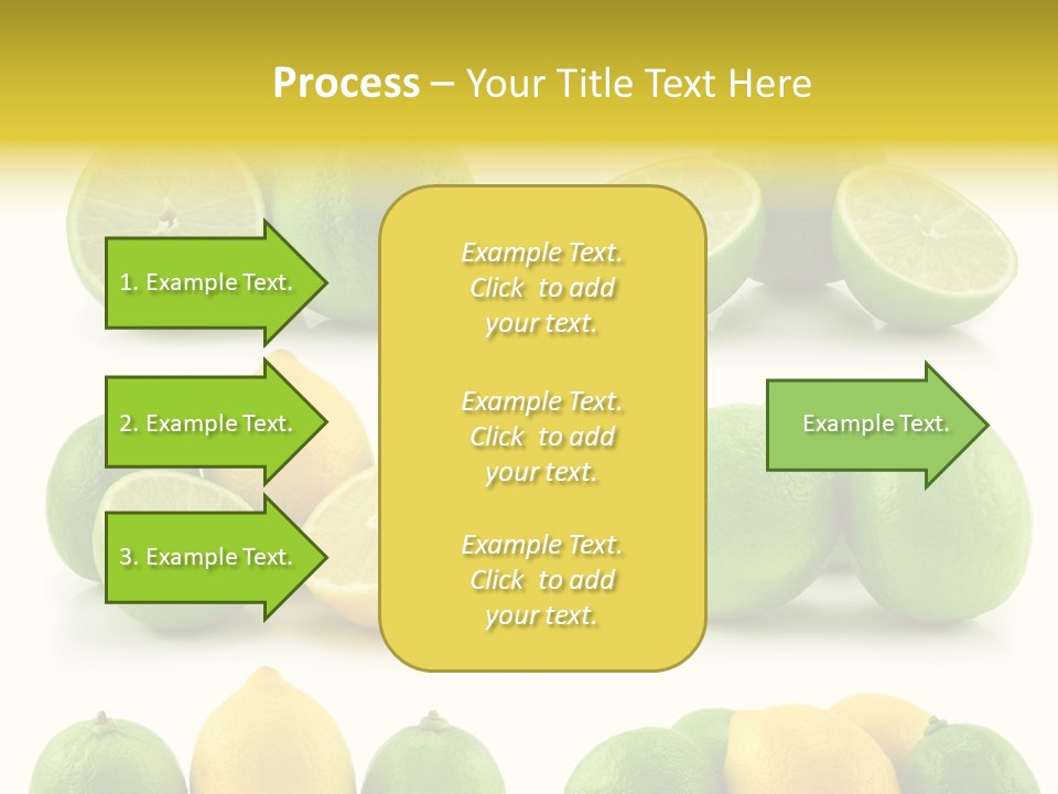 Color Lemon Food PowerPoint Template