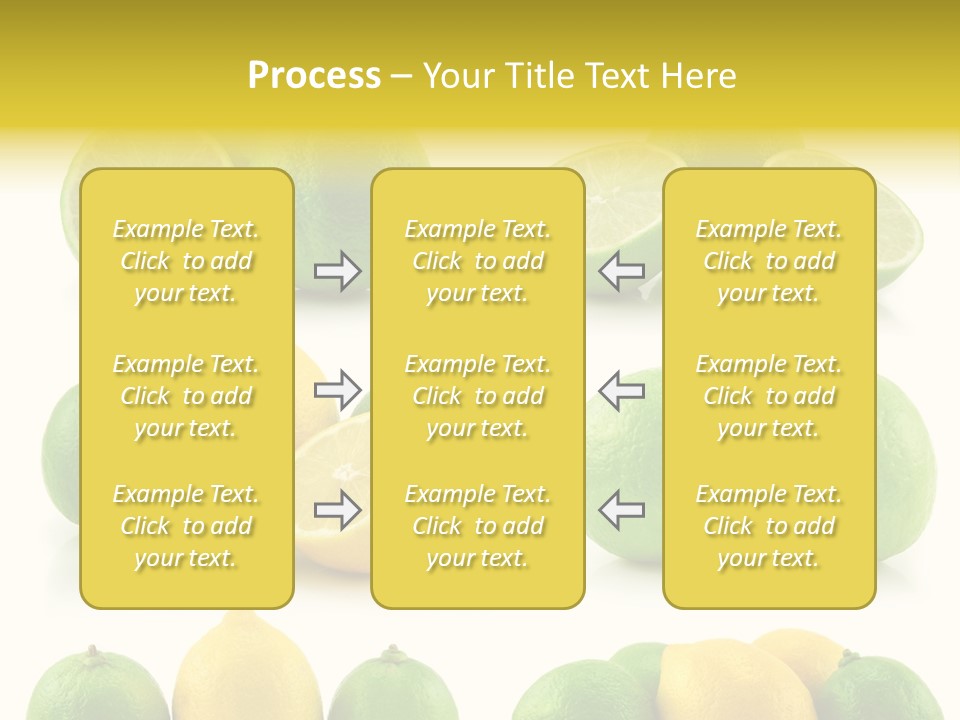 Color Lemon Food PowerPoint Template