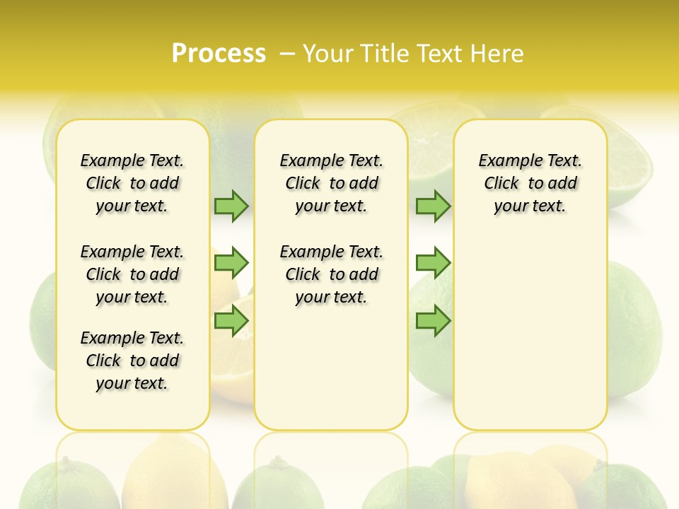 Color Lemon Food PowerPoint Template