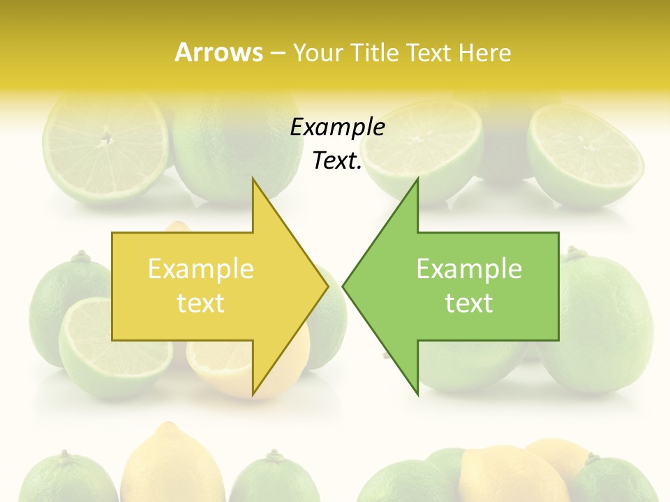 Color Lemon Food PowerPoint Template