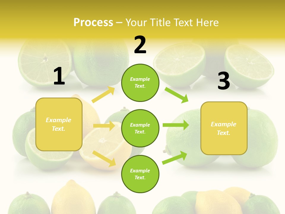 Color Lemon Food PowerPoint Template