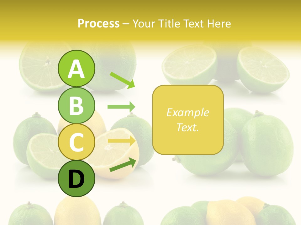 Color Lemon Food PowerPoint Template