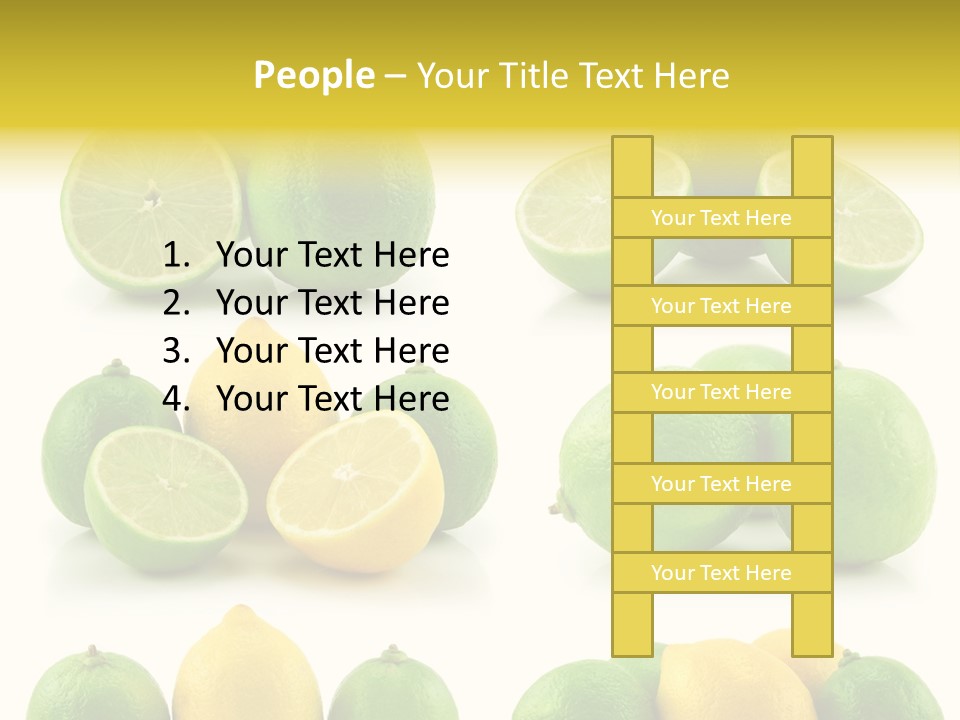 Color Lemon Food PowerPoint Template