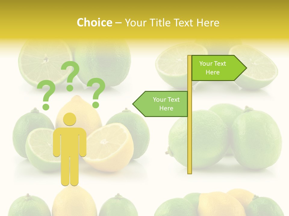 Color Lemon Food PowerPoint Template