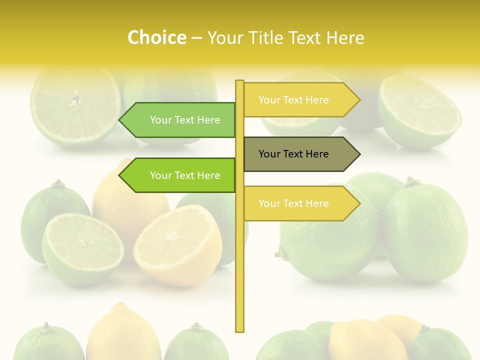 Color Lemon Food PowerPoint Template