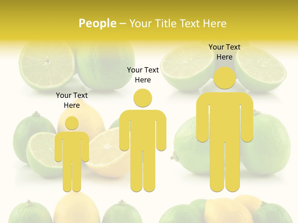 Color Lemon Food PowerPoint Template