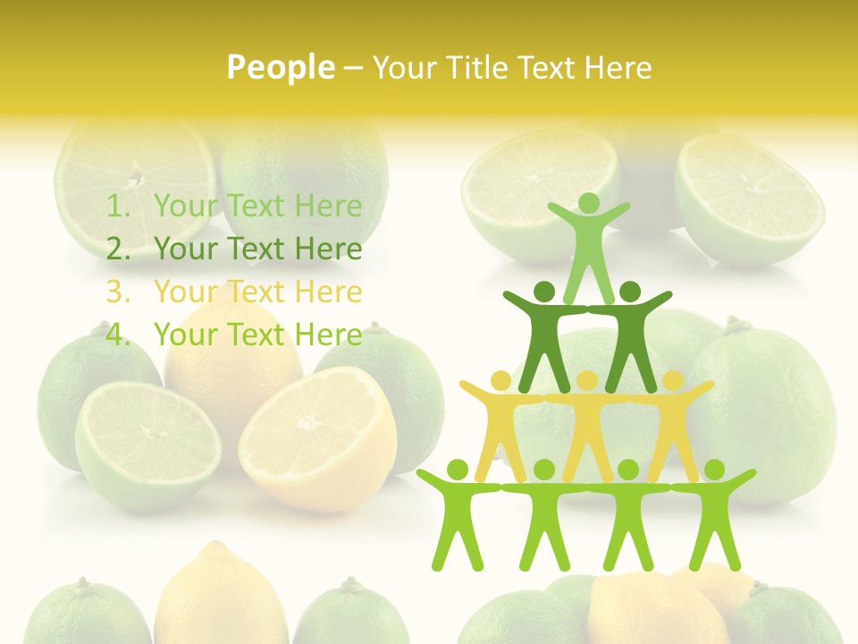 Color Lemon Food PowerPoint Template
