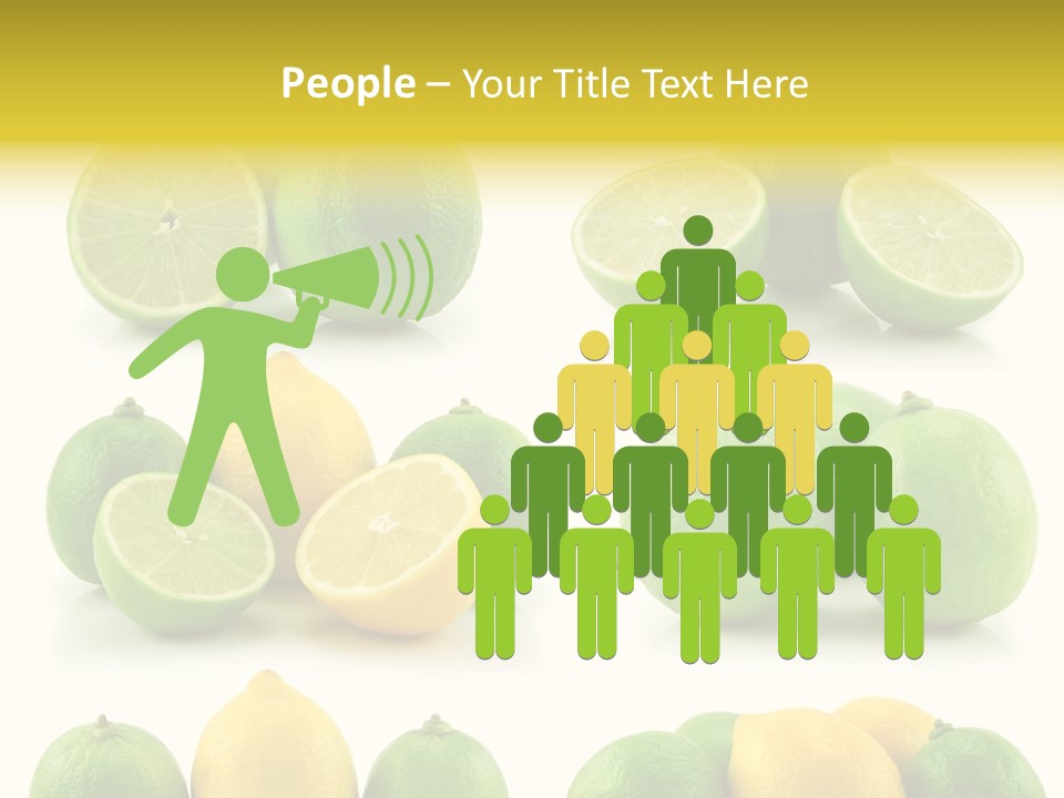 Color Lemon Food PowerPoint Template