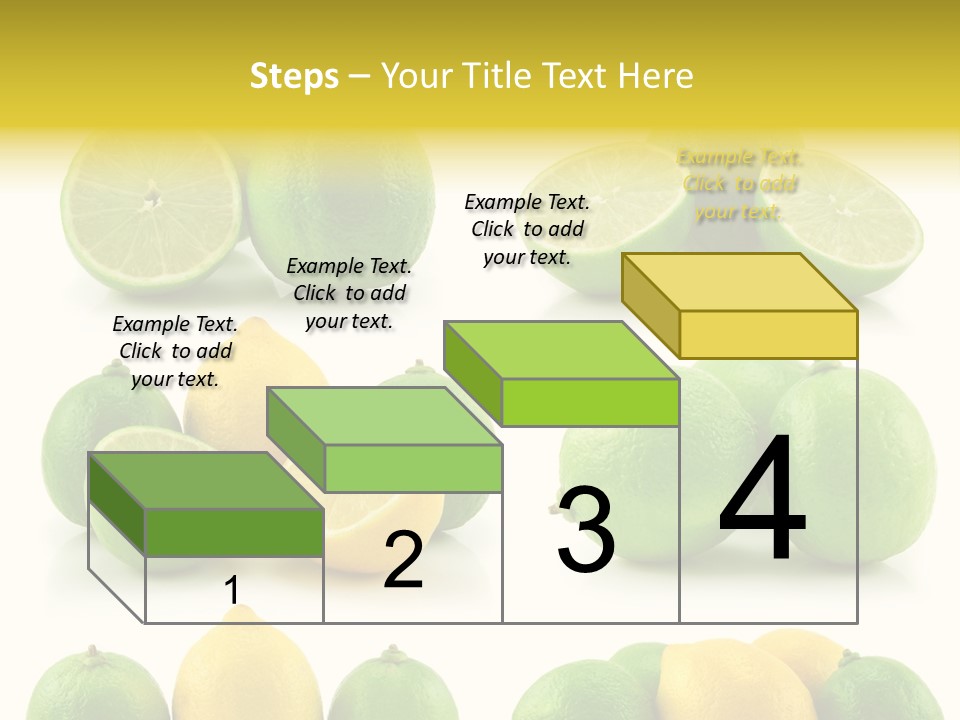 Color Lemon Food PowerPoint Template