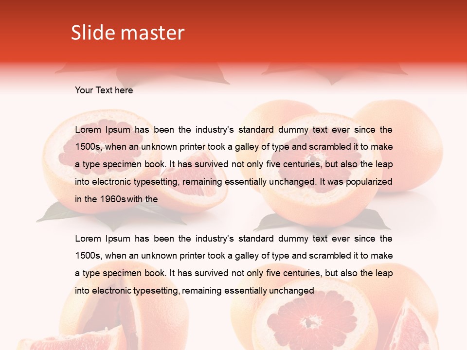 Half Isolated Refreshment PowerPoint Template