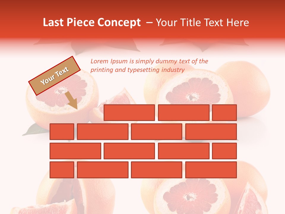 Half Isolated Refreshment PowerPoint Template