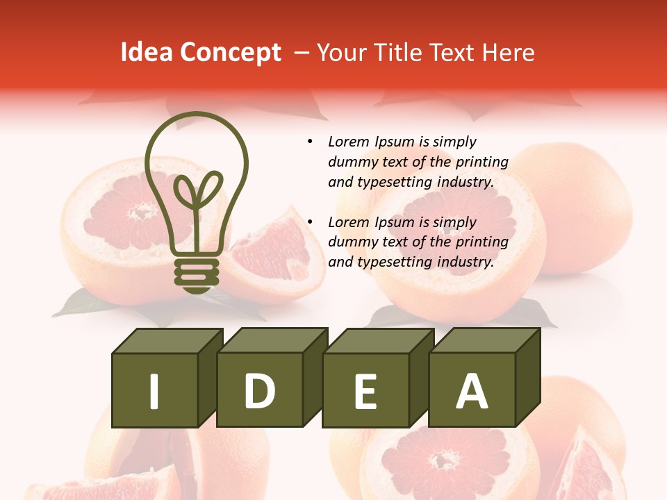 Half Isolated Refreshment PowerPoint Template