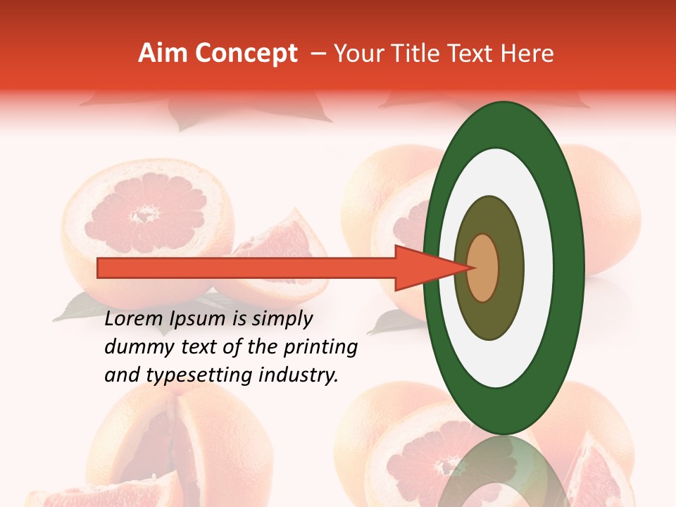 Half Isolated Refreshment PowerPoint Template