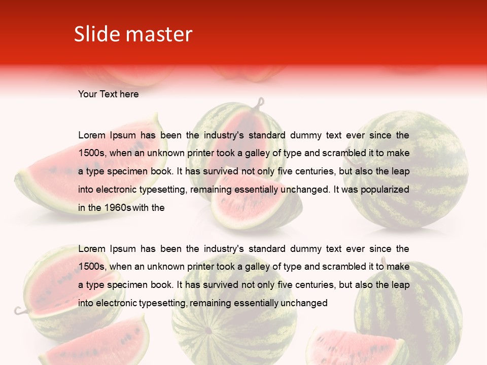 Out Red Healthy PowerPoint Template