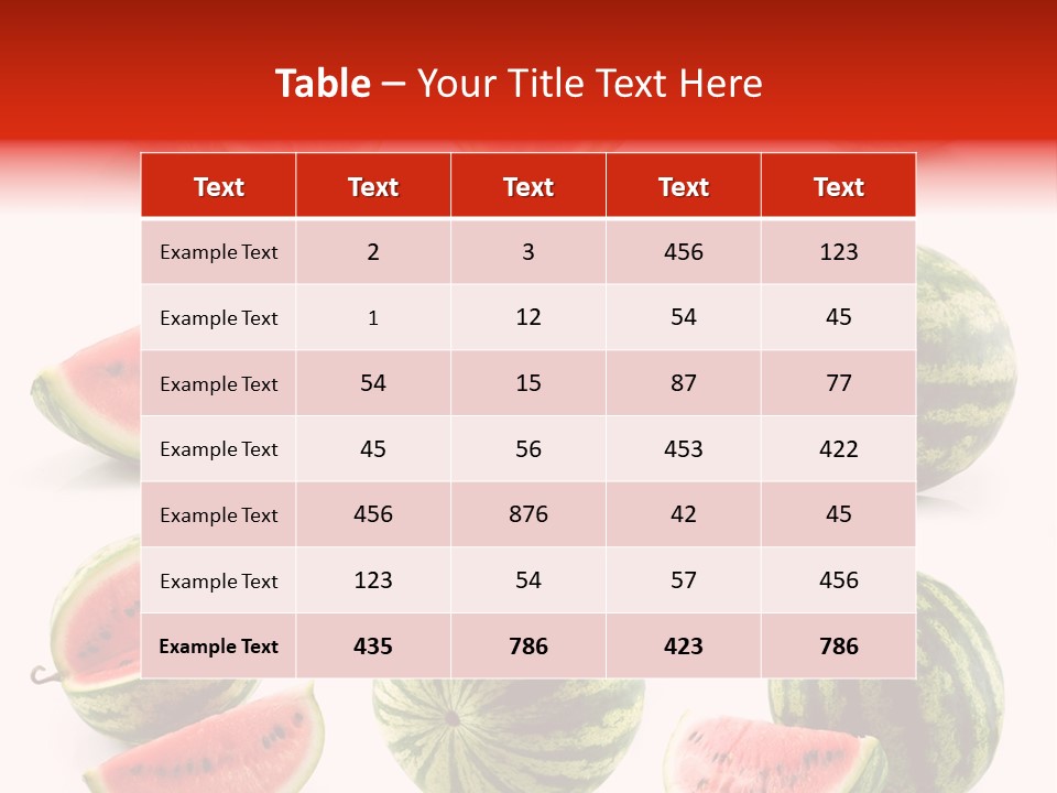 Out Red Healthy PowerPoint Template