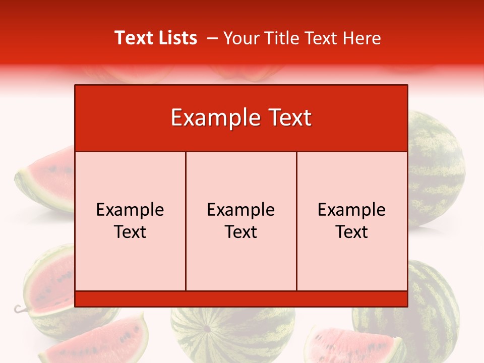 Out Red Healthy PowerPoint Template