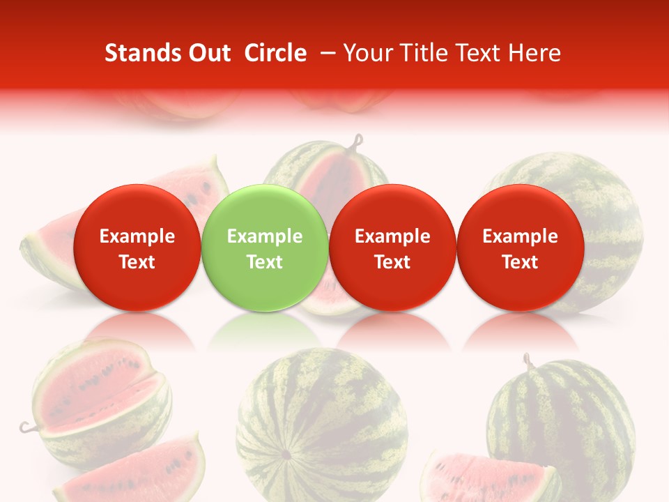 Out Red Healthy PowerPoint Template