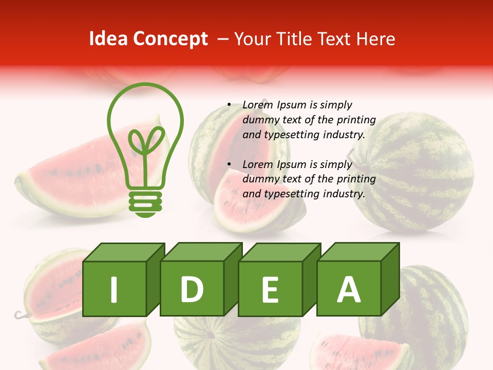 Out Red Healthy PowerPoint Template