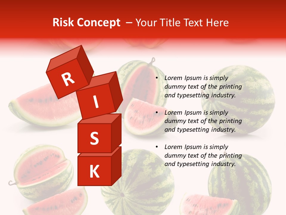 Out Red Healthy PowerPoint Template