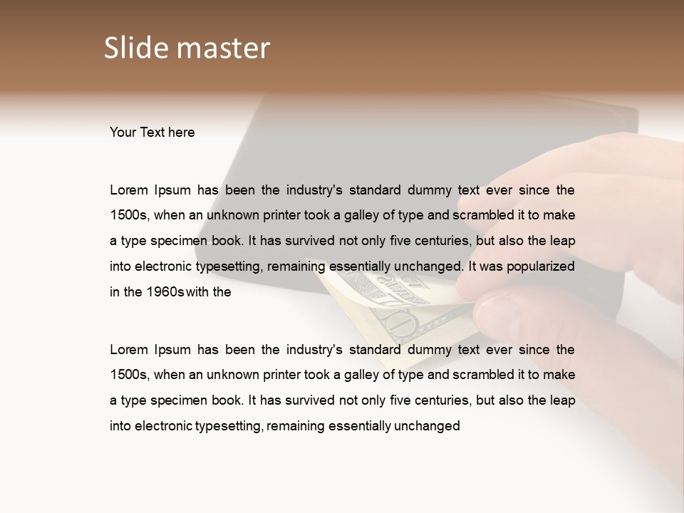 Reserve Shopping Cash PowerPoint Template