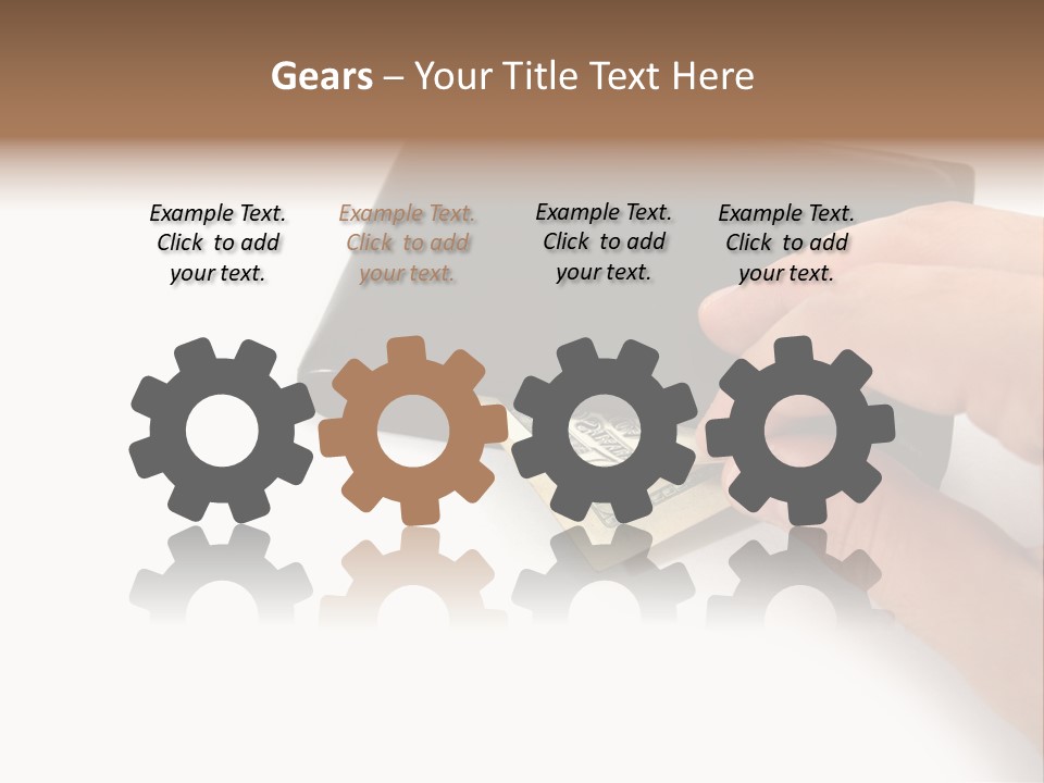 Reserve Shopping Cash PowerPoint Template