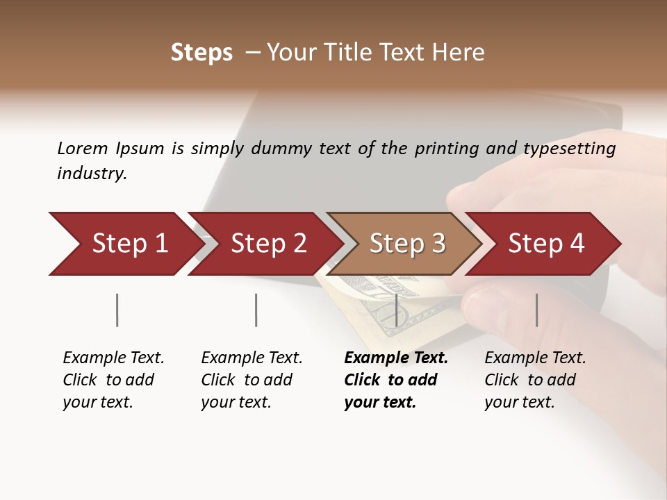 Reserve Shopping Cash PowerPoint Template