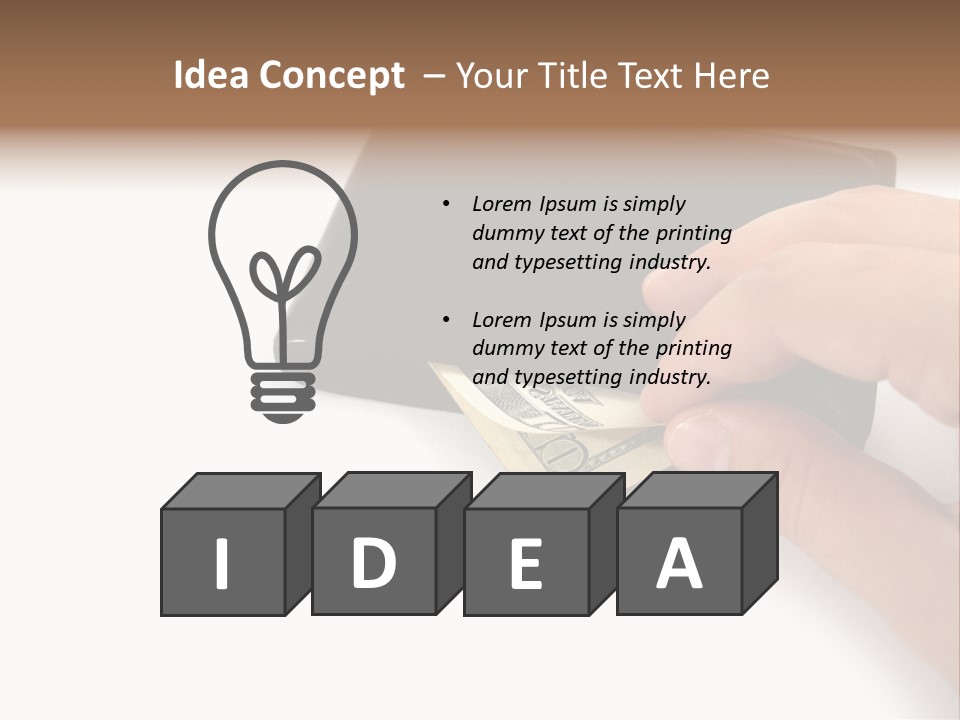 Reserve Shopping Cash PowerPoint Template