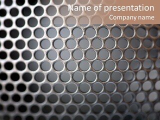 Grid Round Macro PowerPoint Template