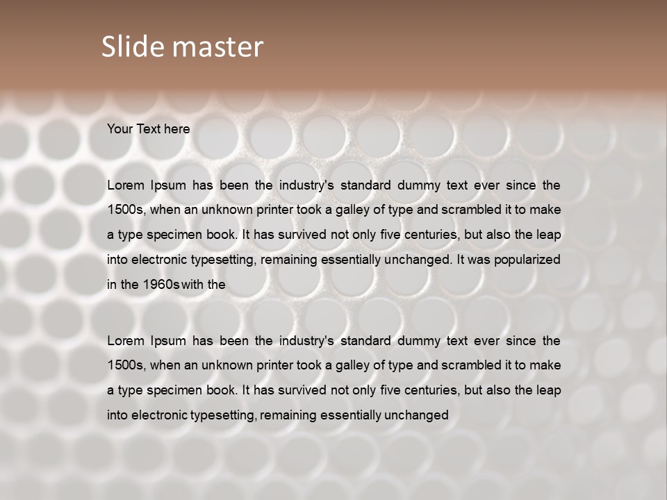 Grid Round Macro PowerPoint Template