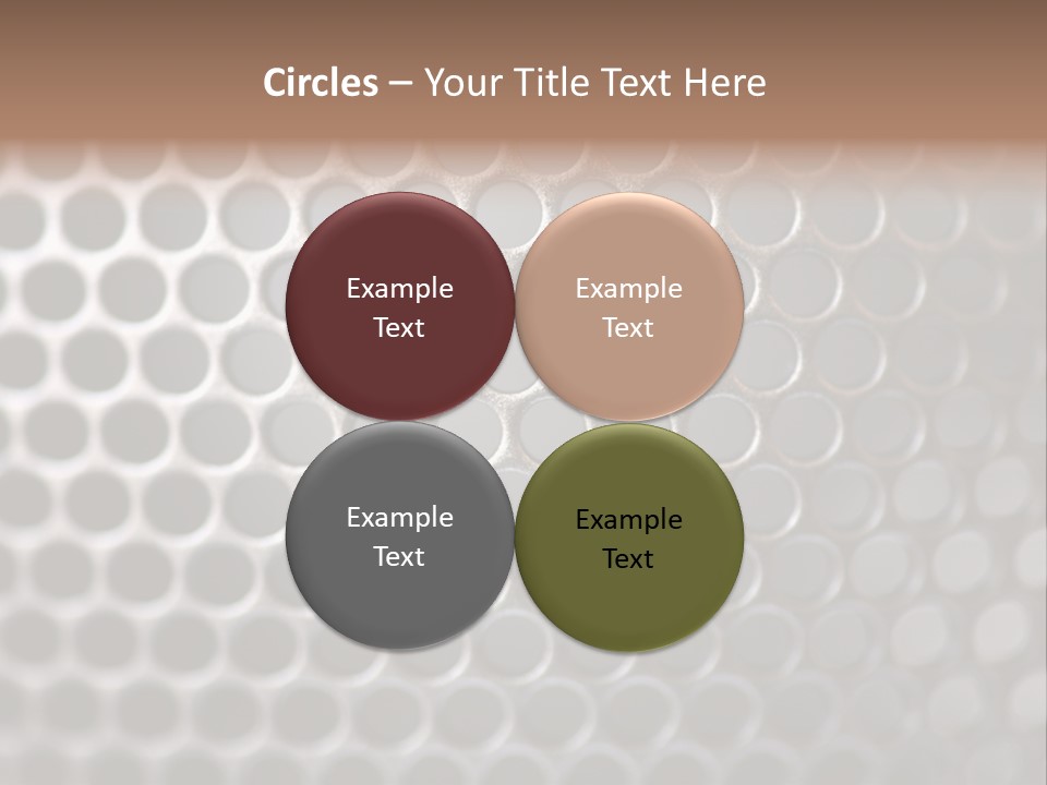 Grid Round Macro PowerPoint Template
