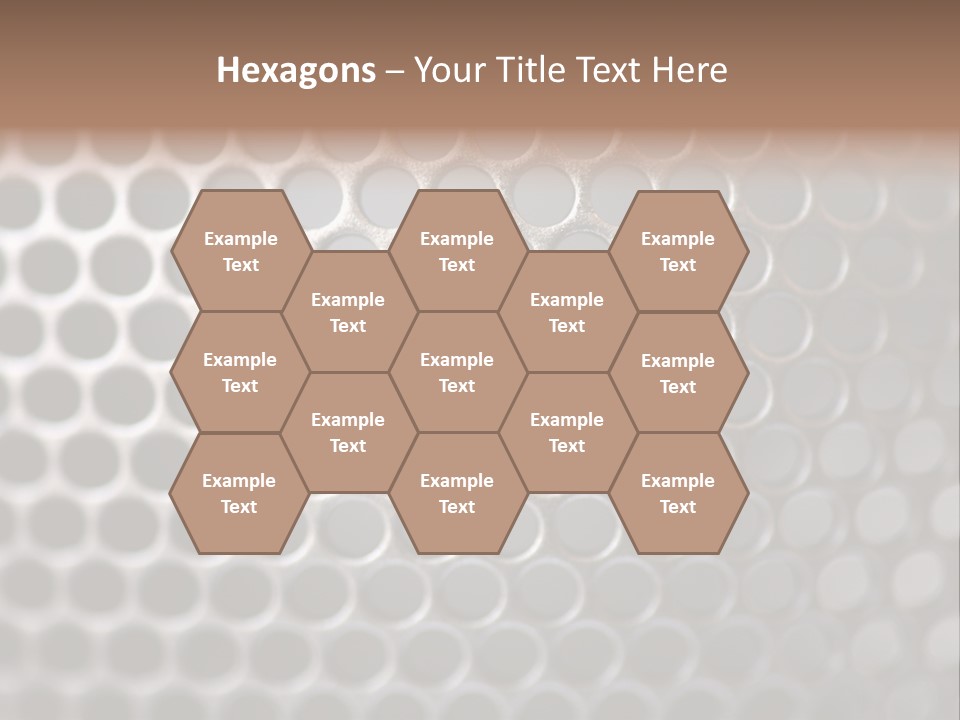 Grid Round Macro PowerPoint Template