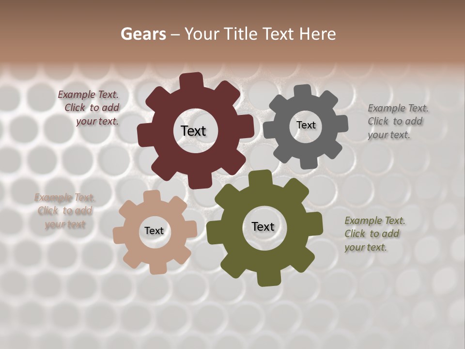 Grid Round Macro PowerPoint Template