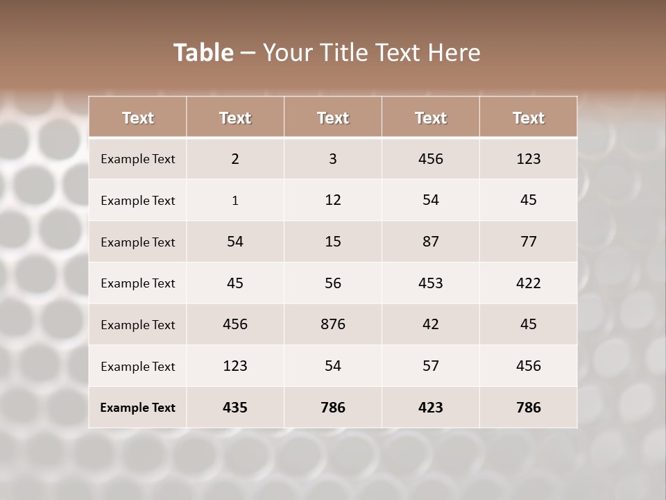 Grid Round Macro PowerPoint Template