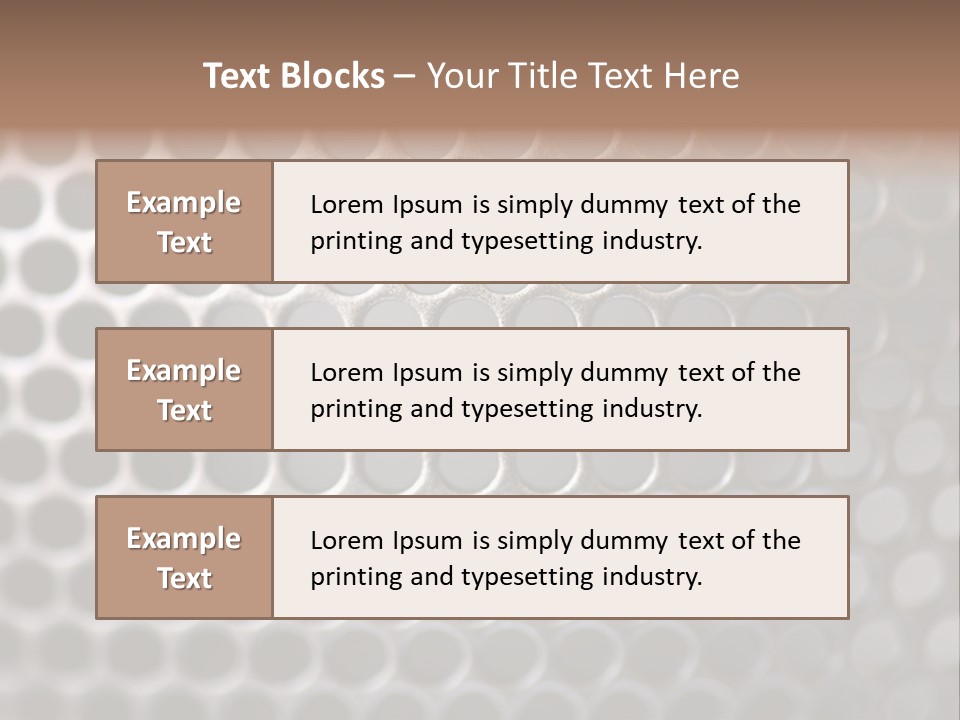 Grid Round Macro PowerPoint Template